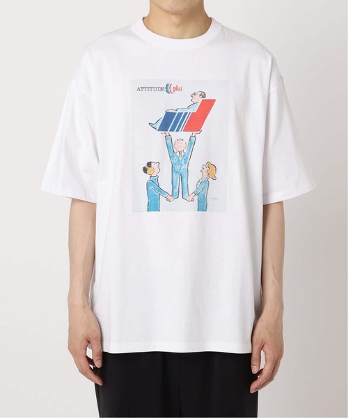 EDIFICE(エディフィス)の「《再入荷》SAVIGNAC (サビニャック) 別注 French Company プリント Tシャツ(Tシャツ/カットソー・メンズ・ホワイト/ブラック系その他/ブルー系その他/ブルー/グリーン/ホワイト系その他/パープル/ライトホワイト/ライトブルー/ブラック・X-LARGE/LARGE/MEDIUM)」の11枚目の写真