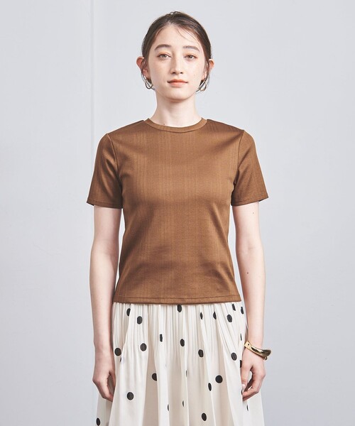 UNITEDARROWS リブTシャツ ランダムリブ フィット Tシャツ