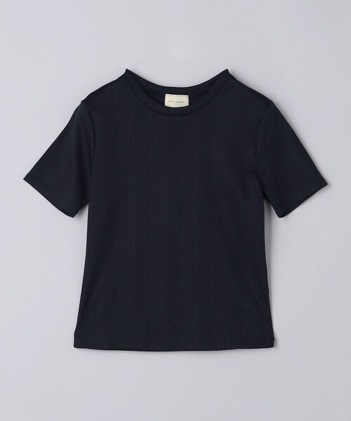 UNITED ARROWS（ユナイテッドアローズ）の「ランダムリブ フィット Tシャツ（Tシャツ/カットソー・レディース・ベージュ/ネイビー/オフホワイト・FREE）」の12枚目の写真