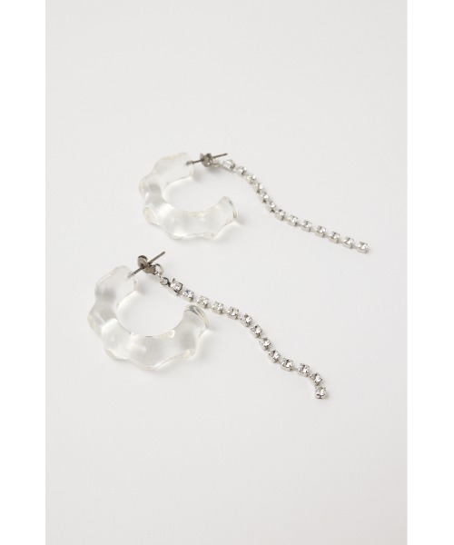 MOUSSY(マウジー)の「JELLY HOOP ピアス(ピアス(両耳用)・レディース・ピンク/クリア・FREE)」の4枚目の写真