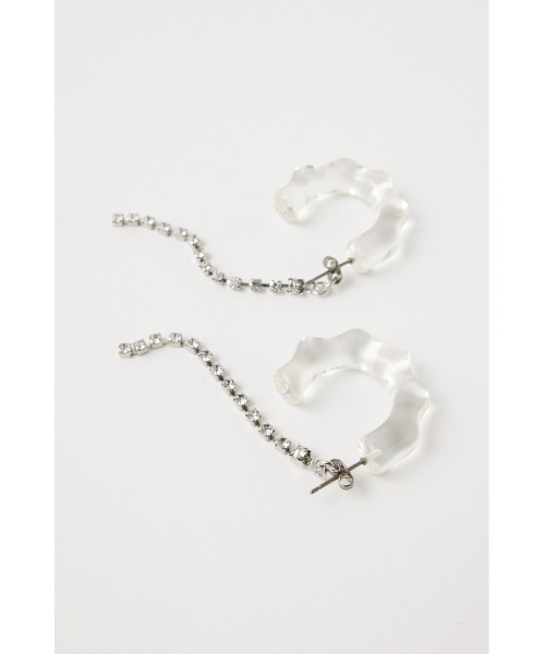 MOUSSY(マウジー)の「JELLY HOOP ピアス(ピアス(両耳用)・レディース・ピンク/クリア・FREE)」の5枚目の写真