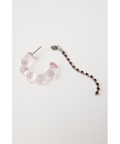 MOUSSY(マウジー)の「JELLY HOOP ピアス(ピアス(両耳用)・レディース・ピンク/クリア・FREE)」の11枚目の写真