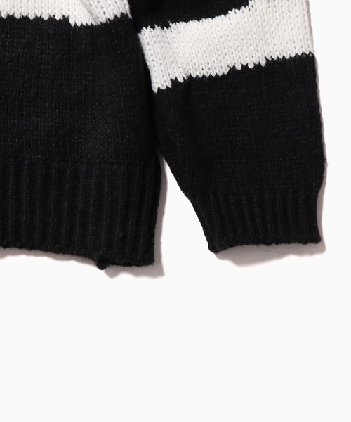 ROOPTOKYO(ループトウキョウ)の「▲Knit cardigan with color scheme / 配色柄ニットカーディガン(カーディガン/ボレロ・レディース・ブルー/ピンク/ブラック・FREE)」の7枚目の写真