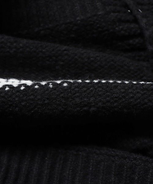 ROOPTOKYO(ループトウキョウ)の「▲Knit cardigan with color scheme / 配色柄ニットカーディガン(カーディガン/ボレロ・レディース・ブルー/ピンク/ブラック・FREE)」の10枚目の写真