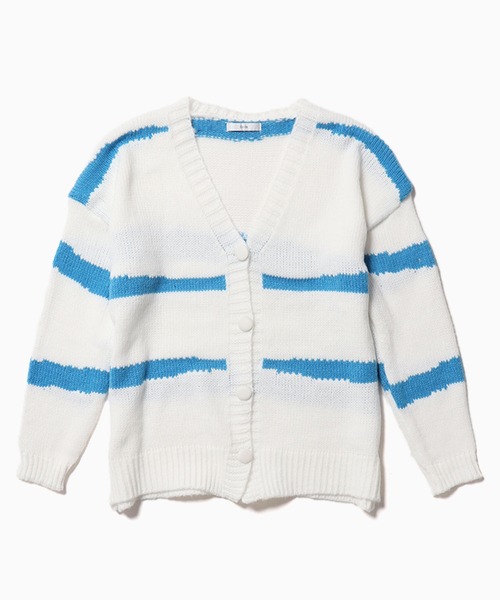 ROOPTOKYO(ループトウキョウ)の「▲Knit cardigan with color scheme / 配色柄ニットカーディガン(カーディガン/ボレロ・レディース・ブルー/ピンク/ブラック・FREE)」の8枚目の写真