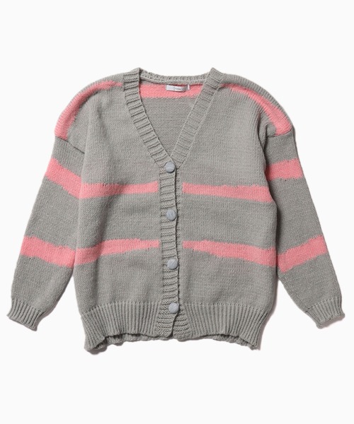 ROOPTOKYO(ループトウキョウ)の「▲Knit cardigan with color scheme / 配色柄ニットカーディガン(カーディガン/ボレロ・レディース・ブルー/ピンク/ブラック・FREE)」の6枚目の写真
