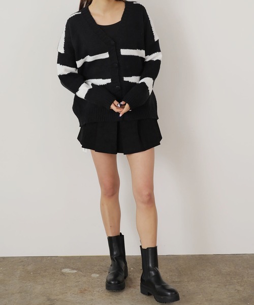 ROOPTOKYO(ループトウキョウ)の「▲Knit cardigan with color scheme / 配色柄ニットカーディガン(カーディガン/ボレロ・レディース・ブルー/ピンク/ブラック・FREE)」の14枚目の写真