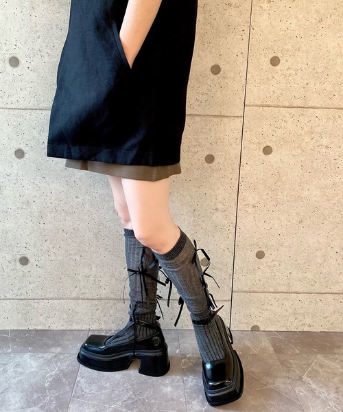 Jeffrey Campbell(ジェフリーキャンベル)の「厚底レースアップシューズ(ドレスシューズ・レディース・ブラック・38/39/36/37)」の5枚目の写真