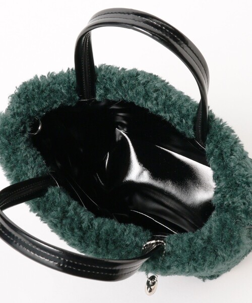 Ray BEAMS（レイビームス）の「リバーシブル ボア バッグ（ショルダーバッグ・レディース・グリーン/オフホワイト・ONE SIZE）」の10枚目の写真