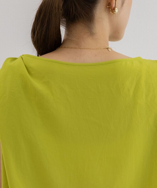 NOLLEY’S（ノーリーズ）の「ライトジョーゼットねじりブラウス（シャツ/ブラウス・レディース・ブラウン/イエロー・38）」の22枚目の写真