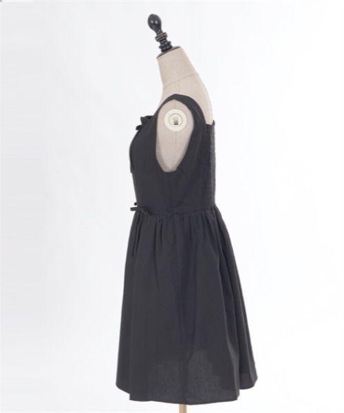 axes femme POETIQUE（アクシーズファムポエティック）の「ガーリーリボンワンピ（ワンピース・レディース・ベージュ/グレー/ブラック・MEDIUM）」の7枚目の写真