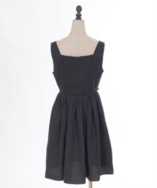 axes femme POETIQUE（アクシーズファムポエティック）の「ガーリーリボンワンピ（ワンピース・レディース・ベージュ/グレー/ブラック・MEDIUM）」の8枚目の写真