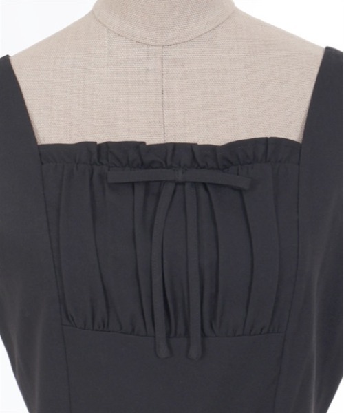 axes femme POETIQUE（アクシーズファムポエティック）の「ガーリーリボンワンピ（ワンピース・レディース・ベージュ/グレー/ブラック・MEDIUM）」の11枚目の写真