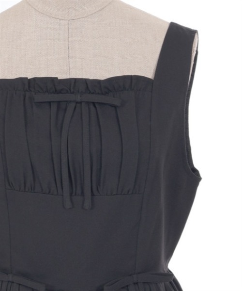 axes femme POETIQUE（アクシーズファムポエティック）の「ガーリーリボンワンピ（ワンピース・レディース・ベージュ/グレー/ブラック・MEDIUM）」の13枚目の写真