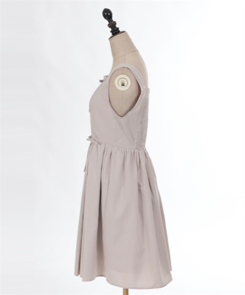 axes femme POETIQUE（アクシーズファムポエティック）の「ガーリーリボンワンピ（ワンピース・レディース・ベージュ/グレー/ブラック・MEDIUM）」の15枚目の写真