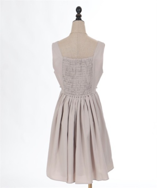 axes femme POETIQUE（アクシーズファムポエティック）の「ガーリーリボンワンピ（ワンピース・レディース・ベージュ/グレー/ブラック・MEDIUM）」の16枚目の写真