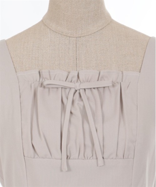 axes femme POETIQUE（アクシーズファムポエティック）の「ガーリーリボンワンピ（ワンピース・レディース・ベージュ/グレー/ブラック・MEDIUM）」の19枚目の写真