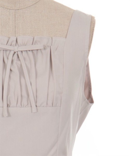 axes femme POETIQUE（アクシーズファムポエティック）の「ガーリーリボンワンピ（ワンピース・レディース・ベージュ/グレー/ブラック・MEDIUM）」の22枚目の写真