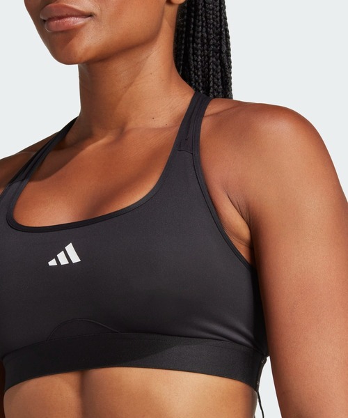 adidas Performance ミディアムサポート スポーツ ブラ 送関込 セール】adidas Powerreact トレーニング ミディアムサポート