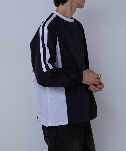 COLONY 2139（コロニートゥーワンスリーナイン）の「2WAYナイロンプルオーバー（Tシャツ/カットソー・メンズ・ブラック/ホワイト・MEDIUM/LARGE）」の15枚目の写真