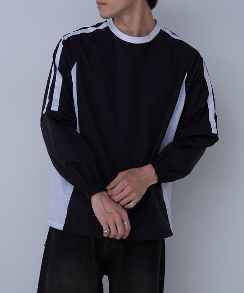 COLONY 2139（コロニートゥーワンスリーナイン）の「2WAYナイロンプルオーバー（Tシャツ/カットソー・メンズ・ブラック/ホワイト・MEDIUM/LARGE）」の12枚目の写真