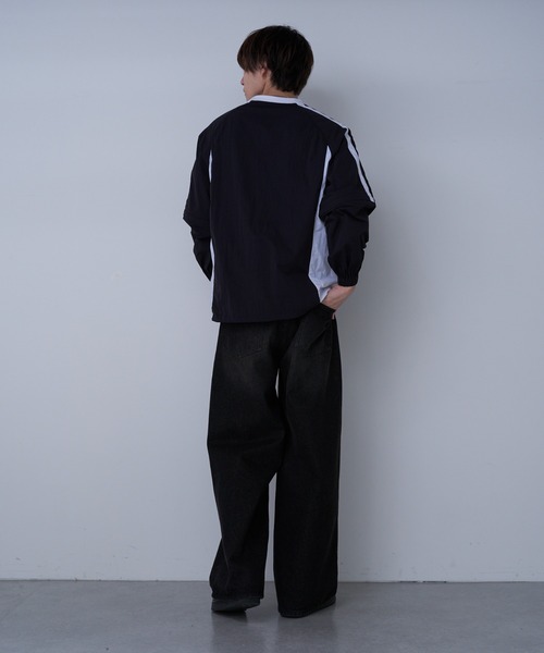 COLONY 2139（コロニートゥーワンスリーナイン）の「2WAYナイロンプルオーバー（Tシャツ/カットソー・メンズ・ブラック/ホワイト・MEDIUM/LARGE）」の19枚目の写真