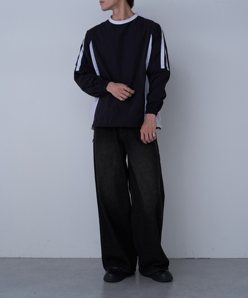 COLONY 2139（コロニートゥーワンスリーナイン）の「2WAYナイロンプルオーバー（Tシャツ/カットソー・メンズ・ブラック/ホワイト・MEDIUM/LARGE）」の17枚目の写真