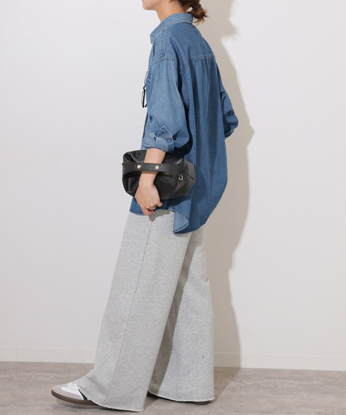 JOURNAL STANDARD relume（ジャーナルスタンダード　レリューム）の「デニムオーバーサイズシャツ（シャツ/ブラウス・レディース・ブルー系その他・FREE）」の5枚目の写真