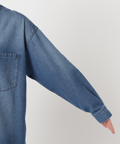 JOURNAL STANDARD relume（ジャーナルスタンダード　レリューム）の「デニムオーバーサイズシャツ（シャツ/ブラウス・レディース・ブルー系その他・FREE）」の17枚目の写真