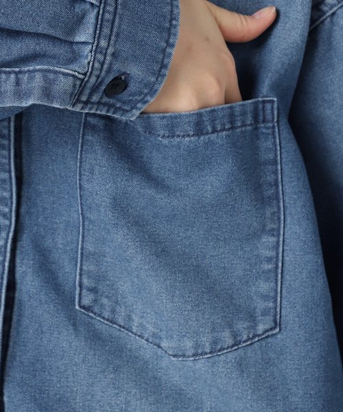 JOURNAL STANDARD relume（ジャーナルスタンダード　レリューム）の「デニムオーバーサイズシャツ（シャツ/ブラウス・レディース・ブルー系その他・FREE）」の19枚目の写真