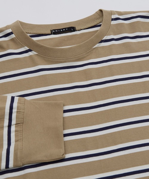 【関税込み】Solid Homme マルチカラー ボーダー 長袖Tシャツ Solid Homme: マルチカラー ボーダー 長袖Tシャツ | SSENSE 日本