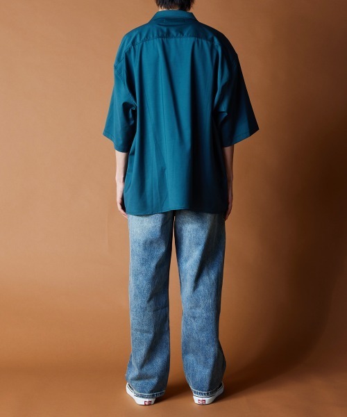 rehacer(レアセル)の「R. : Open Collar Box Shirt(シャツ/ブラウス・メンズ・ブラック/グリーン・LARGE/MEDIUM/X-LARGE)」の10枚目の写真
