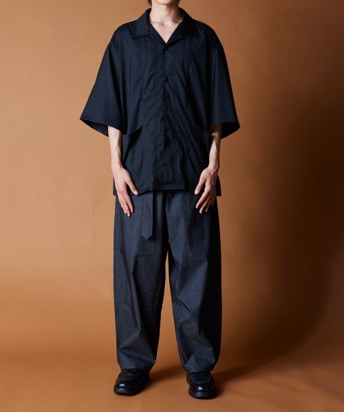rehacer(レアセル)の「R. : Open Collar Box Shirt(シャツ/ブラウス・メンズ・ブラック/グリーン・LARGE/MEDIUM/X-LARGE)」の15枚目の写真