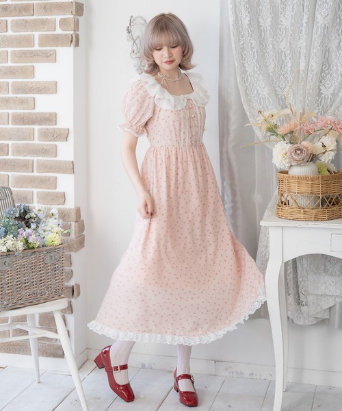 ワンピース　バラ売 セール】ブーケットフラワーワンピース（ワンピース