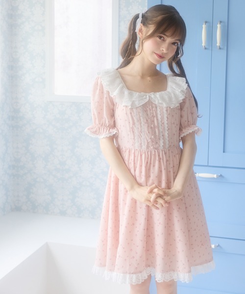 DearMyLoveRose(ディアマイラブローズ)の「ブーケットフラワーワンピース(ワンピース・レディース・ブラック系その他/ホワイト系その他/ホワイト/ピンク系その他/ブラック/ベビーピンク・3L/LL/LARGE/MEDIUM/SMALL)」の12枚目の写真