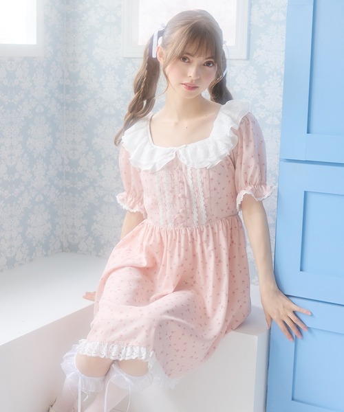 DearMyLoveRose(ディアマイラブローズ)の「ブーケットフラワーワンピース(ワンピース・レディース・ブラック系その他/ホワイト系その他/ホワイト/ピンク系その他/ブラック/ベビーピンク・3L/LL/LARGE/MEDIUM/SMALL)」の15枚目の写真