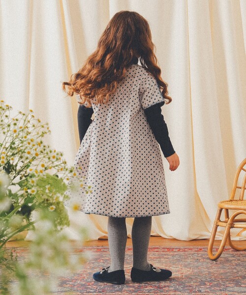 こども ビームス（コドモビームス）の「総柄 細コール ワンピース 2024（100～150cm）（ワンピース・キッズ・ホワイト系その他5/レッド・100/150/140/130/120/110）」の7枚目の写真