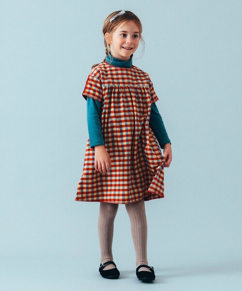 こども ビームス（コドモビームス）の「総柄 細コール ワンピース 2024（100～150cm）（ワンピース・キッズ・ホワイト系その他5/レッド・100/150/140/130/120/110）」の8枚目の写真