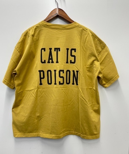 REMI RELIEF(レミレリーフ)の「REMI RELIEF(レミレリーフ) 別注製品染め 25/-天竺BIGサイズT(POISON)(Tシャツ/カットソー・メンズ・イエロー系その他/ブラック・XL/L/M)」の5枚目の写真