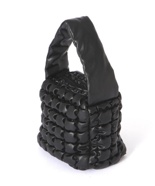 FREE'S MART（フリーズマート）の「◆ポコポコバッグ（ハンドバッグ・レディース・ブラック/ホワイト・ﾌﾘ-）」の8枚目の写真