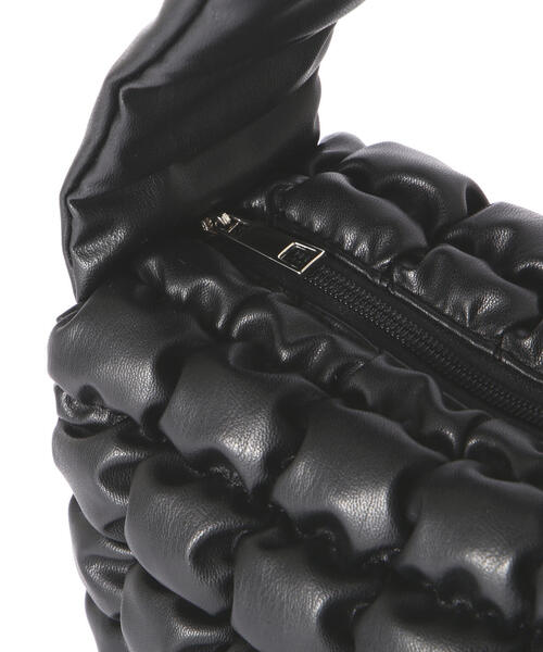 FREE'S MART（フリーズマート）の「◆ポコポコバッグ（ハンドバッグ・レディース・ブラック/ホワイト・ﾌﾘ-）」の9枚目の写真