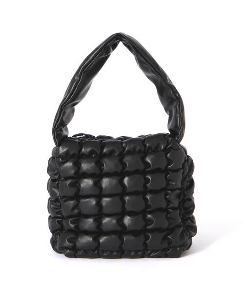 FREE'S MART（フリーズマート）の「◆ポコポコバッグ（ハンドバッグ・レディース・ブラック/ホワイト・ﾌﾘ-）」の3枚目の写真