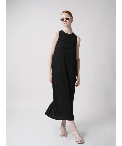:ETHROF(イーサオブ)の「WAVE PLEATED ONEPIECE(ワンピース・レディース・ブルー/ブラック・FREE)」の13枚目の写真