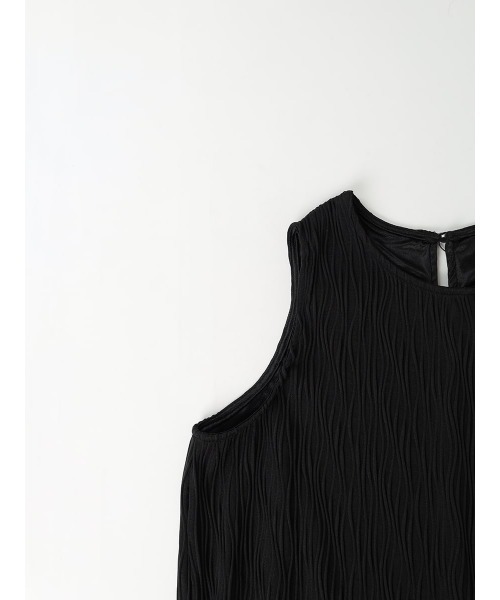 :ETHROF(イーサオブ)の「WAVE PLEATED ONEPIECE(ワンピース・レディース・ブルー/ブラック・FREE)」の22枚目の写真