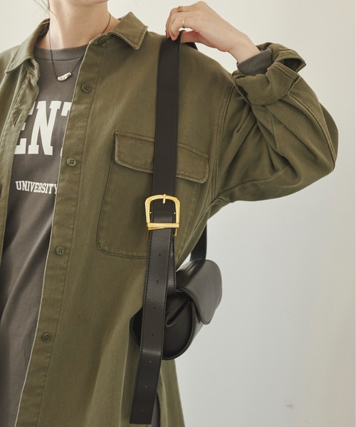 ANGIE（アンジー）の「ワイドショルダーフラップバッグ（ショルダーバッグ・レディース・ブラウン/ブラック・FREE）」の18枚目の写真