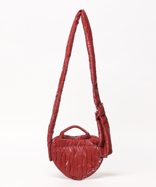 niko and...（ニコアンド）の「オリジナルハートパフショルダーバッグ（ショルダーバッグ・レディース・レッド/シルバー/ブラック・0）」の3枚目の写真