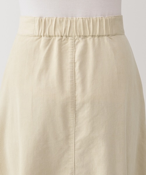 無印良品（ムジルシリョウヒン）の「婦人　木の実から作ったカポック混　コーデュロイフレアスカート（スカート・レディース・キャメル/アイボリー/ブラック・XL/L/M/S）」の8枚目の写真