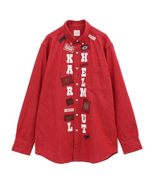 【セール】ロゴ＆ネーム使いライトデニムシャツブラウス（シャツ/ブラウス）｜KARL HELMUT（カールヘルム）