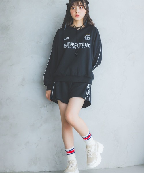 repipi armario（レピピ アルマリオ）の「ゲームウラケセットアップ（セットアップ・キッズ・ホワイト/ブラック/グレー・SMALL/MEDIUM/LARGE）」の4枚目の写真