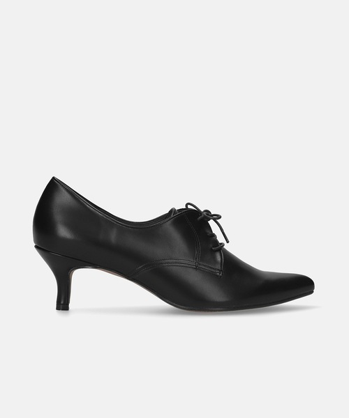 MAMIAN（マミアン）の「ポインテッドトゥ レースアップ ブーティ (5.0cmヒール)（ブーツ・レディース・ブラック/ブラック系その他・25.0cm/24.5cm/24.0cm/23.5cm/23.0cm/22.5cm）」の3枚目の写真